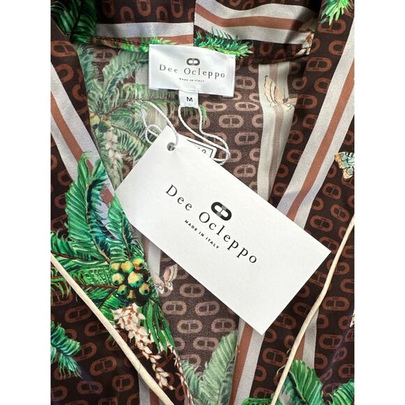 Dee Ocleppo x Nest New York - Limited Edition Pure Silk Balinese Print Pajamas - Picture 3 of 6